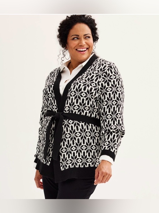 croft & barrow Sweaters - Croft & Barrow Tie Waist Cardigan